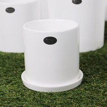 하모화분 원형 화분 11cm, 유광 화이트BH1111YW 2개세트