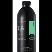 콜드브루커피원액디카페인 핸디엄 1L, 단품, 단품