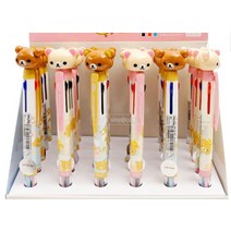 리락쿠마 볼펜 3색 삼색 다색펜 캐릭터 2P세트 6587