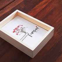 두꺼운 프레임 투명액자 나무액자