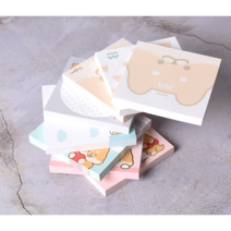 시바견 캐릭터 메모지 6종류 90x90 국내 제작 종이 포스트잇, 페이스