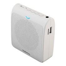 Rolton K100 미니 휴대용 라우드 스피커 음성 증폭기 마이크 USB 포함 교사 교육 회의용 TF 카드 삽입 가능, 1.white