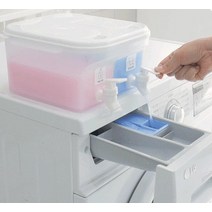 세탁실 만능 디스펜서 세제통 세탁세제디스펜서 용기 홀더 보관통 (두칸)