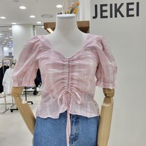 제이케이 제이케이 체크 꼬임 블라우스 JM7BL038B11