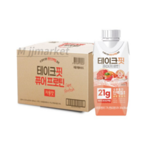 테이크핏 내몸에 핏한 단백질 플랜 퓨어프로틴 자몽맛 음료, 4500ml, 6box