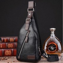 FULIBS가슴 가방 남성 캐주얼 소프트백 아웃도어 스포츠 백팩 패션 크로스백
