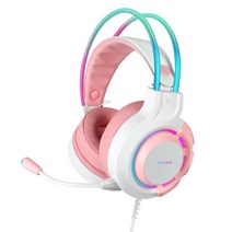 아이리버 가상7.1채널 RGB 노이즈캔슬링 게이밍 헤드셋 Aurora GH3 ENC, 단품