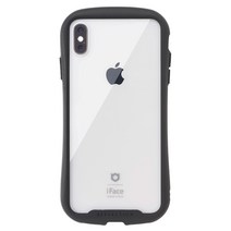 iFace Reflection iPhone XSX 케이스 클리어 강화 유리(블랙)[아이폰 xs 아이폰 x 아이페이스 투명 내충격 미국 MIL 규격 취득 스트랩 홀 첨부]