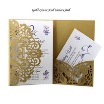 생일축하카드 팝업카드 메세지 세트 레이저 컷 결혼식 초대 카드 인사말 카, 08 Cover And Inner Card