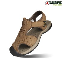 레저타임 스포츠 트레킹 가죽 샌들 클리프