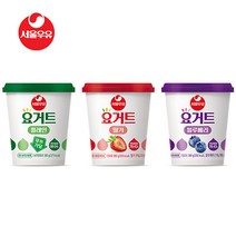 서울우유 요거트 3종 플레인 딸기 블루베리 380g x 2개