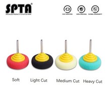 자동차유막제거기 유리막제거 유막제거제 자동차유막제거제 SPTA 미니 연마 스폰지 자동차 허브 용 2 인치 버핑 휠 스틸 림 버니싱 4 pcs 팩 자동차 디테일링 자동차광택 25, 4Pcs Roung 스폰지, 5세트