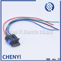 전선커넥터 전등연결 배선 커넥터 델파이 암컷 자동차 흡기 압력 센서 1.2L D4F 자동 산소 O2 하네스 포함 4 핀, 1.Follow me cheaper - 1set Wit