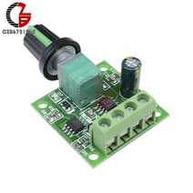 30W 전압 조정기 2A DC 1.8V -15V PWM 모터 속도 컨트롤러 팬 제어 스위치 조정 가능한 드라이브 5V 12V, 한개옵션0