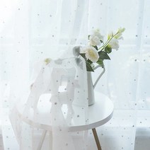 블랙 아웃 커튼 럭키 스타 프렌치 창문 처리 블라인드 거실용 블루 커튼 호텔 인테리어
