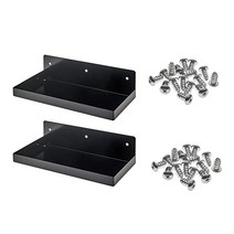 Triton Products 30.5cm 너비 x 15.2cm 블랙 에폭시 코팅 스틸 선반 DuraBoard 또는 0.3cm 및 0.6cm 페그보드 2팩