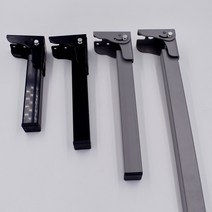 우드슬랩다리 원목 테이블 철제다리 책상 식탁 철재 다리 상다리 140mm-295mm 접이식 보이지 않는 테이블, 02 200mm black
