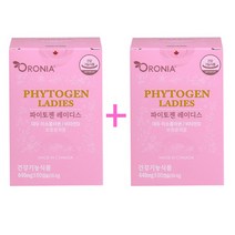 1+1 오로니아 캐나다 파이토젠 레이디스 60캡슐 대두이소플라본 비타민D 여성영양제 갱년기영양제 갱년기증상, 2개, 60정