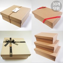 큰 선물박스 주문제작 큰상자 크라프트상자 패키징 패키지 싸바리 답례품 포장케이스, 30개, B02-직2호 320X210X96(30장)