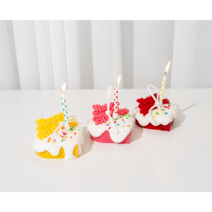 하트 케이크 캔들 레터링 이니셜 주문제작 향초 생일 집들이 남자친구 여자친구 기념일 선물, 레드초+HBD판+이니셜, 도시락박스, 윅디퍼+라이터