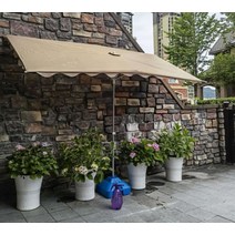 썬차일 파라솔 어닝 접이식 그늘막 캐노피 비가리개, 빨강 4X3 (6프레임)