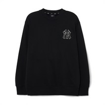베이직 메가로고 오버핏 맨투맨 NY Black