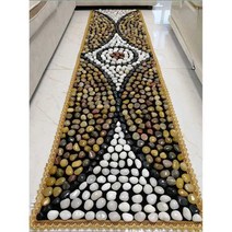 50대아빠생일선물 천연 자갈 발바닥 지압판 지압 매트, 유럽느낌 50x200 cm