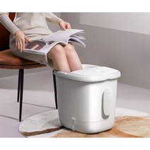 스마트 화이트 스팀 족욕기 발 바닥 마사지 습식 각탕기 찜질기 각질제거 돼지코 무료증정, 스마트 족욕기