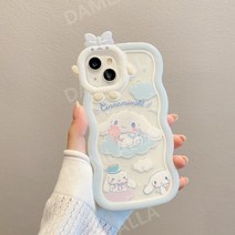 산리오 휴대폰케이스 아이폰케이스 시나모롤 폰케이스 미끄럼방지 반투명 캐릭터