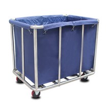 세탁물운반카 산후조리원 빨래 수거카 이동 카트 회수, 4튜브 분해조립 파란색