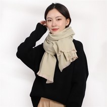 가을 겨울 캐시미어 모조 스카프 여 스위트 미인 헤링본 마카롱 트윌 솔리드 숄