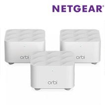 넷기어 오르비 듀얼밴드 WIFI6 60평 메쉬 와이파이 공유기 3PACK RBK13