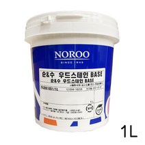 [노루페인트] 순앤수 우드스테인 1L 칼라 목재 방부목 나무/수성스테인/친환경/목재용 스테인/데크/수성오일스테인, 소나무색