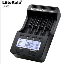 liitokala lii-500 lii-pd4 클래식 lcd 스마트 배터리 충전기 18650 26650 21700 aa aaa 3.7v3.2v1.2v 리튬 nimh 배터리, lii-500 전용 충전기, 유럽 ​​연합