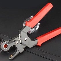 가방끈 벨트 종이 가죽 구멍내기 펀칭기 허리띠 천공작업 수예 공예 간편한 타공기, 1개, 고급 블랙메탈펀칭기