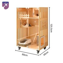 실외 카페 고양이 고양이집 캣타워 대형 매장 실내, M04-길이80폭60높이120방수판, 전입구 배송(자체 설치)