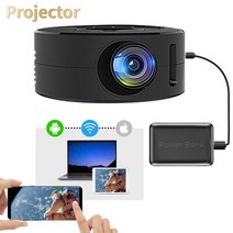 캠핑 소형 빔프로젝터 빔 미니빔 LED HD 미니 프로젝터 1080P 풀 USB AV TF 휴대용 홈 미디어 플레이어 내장 스피커 어 선물 320x180 픽셀