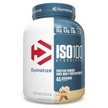 Dymatize Nutrition 다이마타이즈 뉴트리션 100％ 유청 분리 단백질 프로틴 파우더 ISO 100 바닐라 1.4kg