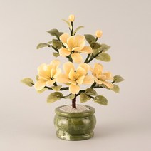 승진 영전 취임 축하 감사 이사 집들이 선물 / 아토제이드 옥꽃 로즈 4송이, 옐로우