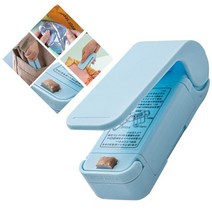 mini vacuum bag sealer 휴대용 food heat sealer sealing 가정용 기계 handheld heat bag sealer for food gifts f, 푸른