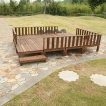 옥상인테리어 농막꾸미기 야외평상 원두막만들기 정자, 길이 100x폭 40x높이 36단단