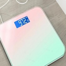 매달림저울 산업용전자저울 크레인저울 휴대용손저울 택배저울 그라데이션 컬러 지능형 LCD 전자 저울 디지털 유리 무게 신체 건강 및 체중 감소 균형, 1.Turning Green