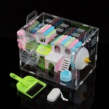 DIY 아크릴 햄스터 케이지 풀세트 햄스터놀이터 햄스터하우스 햄스터집 햄스터투명집 햄스터은신처, 상세페이지 참조