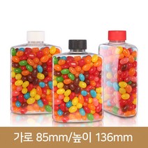 페트병 밀크티병 납작페트 350 - 28파이, 검정, 1개