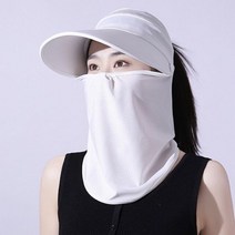 얼굴 햇빛 가리개 골프 농사 모자 여름 넥워머 목 자외선 차단 마스크 경량 통기성 양산 바이저 스포츠 하이킹 360 학위 UV 보호 커버 낚시 태양, WT