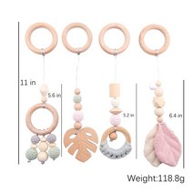 아기 체육관 신생아 유아 놀이 놀이방 매트 베이비 장난감 나무 북유럽 방 장식 보육 감각 옷 걸이 액세서리 딸랑이, [01] Play Gym Toy 1
