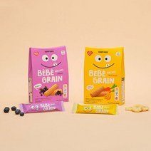 베베그레인 아기 곡물과자 x 6개(box) 바나나당근 블루베리, 베베그레인 바나나당근 x 6개(1box)