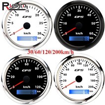 GPS 측량기 속도계 오토바이 속도계 게이지 색 백라이트 안테나 자동차 게이지 홀더, 60kmh