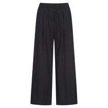 여성 쿨터치 경량 와이드 밴딩 팬츠 블랙 BK