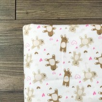 릴리패브릭 기모 융]러브 테디베어_6271 원단 천 A11